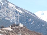 Ch&acirc;teau depuis Sierre en vue nord-est