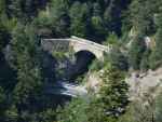 Le pont du diable vu depuis le bisse de Savi&egrave;se