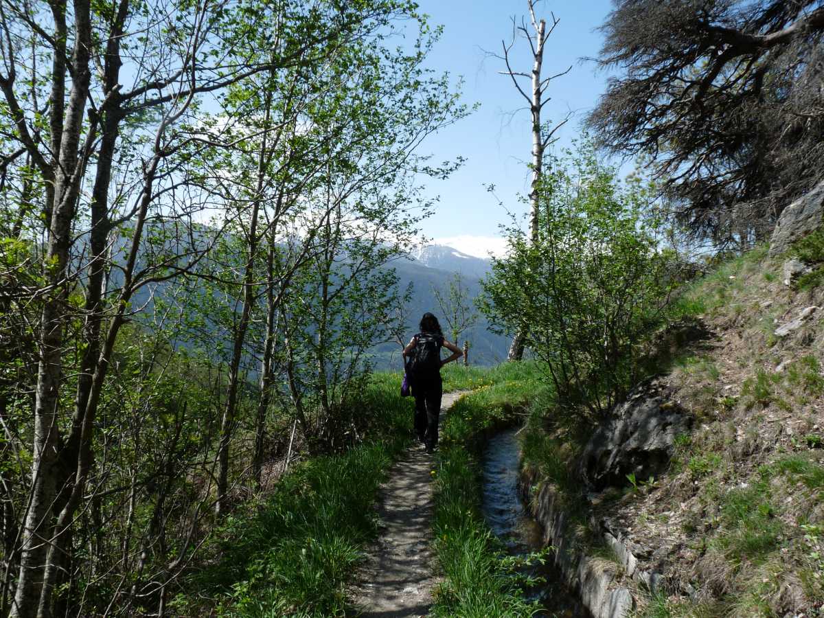 Départ le long du bisse
